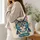 Colorful Folk Art Cat Face for Cozy Cat Lover Gifts and Everyday Errands Quilted Tote Bag - 3