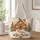 Gingerbread House, Candy Canes And Holly For Cozy Christmas Baking And Holiday Gifting Quilted Tote Bag - 1