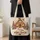 Gingerbread House, Candy Canes And Holly For Cozy Christmas Baking And Holiday Gifting Quilted Tote Bag - 4