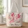 Pink Axolotl and Wildflowers for Whimsigoth Cottagecore Gifts and Amphibian Lovers Gift Quilted Tote Bag - 1