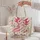 Pink Axolotl and Wildflowers for Whimsigoth Cottagecore Gifts and Amphibian Lovers Gift Quilted Tote Bag - 5