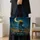 Crescent Moon Cowgirl Desert Scene for Western Country Nights and Boho Style Quilted Tote Bag - 4
