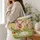 Twin Piglet Meadow Scene for Country Farmhouse Outings and Springtime Gifts for Her Quilted Tote Bag - 3
