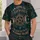 Teal Triple Moon Pentagram Halloween Gothic Witchy Style for Spooky Season All-over Print Unisex T-shirt - 6