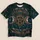 Teal Triple Moon Pentagram Halloween Gothic Witchy Style for Spooky Season All-over Print Unisex T-shirt - 5