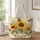 Sunflowers And Monarch Butterflies For Garden Lovers And Summer Gifting Quilted Tote Bag - 1