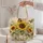 Sunflowers And Monarch Butterflies For Garden Lovers And Summer Gifting Quilted Tote Bag - 5