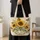 Sunflowers And Monarch Butterflies For Garden Lovers And Summer Gifting Quilted Tote Bag - 4