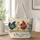 Farmhouse Hens with Wildflowers for Country Living, Garden Days and Chicken Lovers Quilted Tote Bag - 1