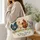Farmhouse Hens with Wildflowers for Country Living, Garden Days and Chicken Lovers Quilted Tote Bag - 3