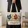 Farmhouse Hens with Wildflowers for Country Living, Garden Days and Chicken Lovers Quilted Tote Bag - 4