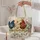 Farmhouse Hens with Wildflowers for Country Living, Garden Days and Chicken Lovers Quilted Tote Bag - 5