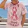 Pink Awareness Ribbon with Wings for Faith, Hope and Courage, Supportive Gift for Him All-over Print Unisex T-shirt - 2
