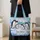Aurora Penguin Gathering for Arctic Winter Adventures and Wildlife Lovers Quilted Tote Bag - 4