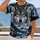 Gray Wolf and Snowy Mountains for Outdoor Hiking and Wilderness Adventures All-over Print Unisex T-shirt - 2