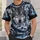 Gray Wolf and Snowy Mountains for Outdoor Hiking and Wilderness Adventures All-over Print Unisex T-shirt - 6