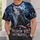 Howling Wolf Beneath Full Moon for Wild Outdoor Nights and Freedom Loving Men Camping All-over Print Unisex T-shirt - 6