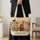 Alpaca Family at Golden Sunset for Cozy Farm Days and Nature-Loving Animal Lovers Quilted Tote Bag - 4