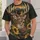 Whitetail Deer Sunflower Woodland Scene for Rustic Cabin Outdoor Living Gift All-over Print Unisex T-shirt - 6