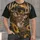 Whitetail Deer Sunflower Woodland Scene for Rustic Cabin Outdoor Living Gift All-over Print Unisex T-shirt - 1