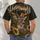 Whitetail Deer Sunflower Woodland Scene for Rustic Cabin Outdoor Living Gift All-over Print Unisex T-shirt - 4