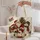 Santa Snowman Christmas Tree and Cardinal Holiday Cheer for Cozy Winter Gift Giving Quilted Tote Bag - 5