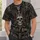 Gothic Crowned Skull and Rose Motifs for Dark Streetwear and Everyday Casual Wear All-over Print Unisex T-shirt - 6