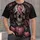 Pink Ribbon Skull And Pumpkin Halloween Awareness Style For Gothic October Fans All-over Print Unisex T-shirt - 1