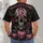 Pink Ribbon Skull And Pumpkin Halloween Awareness Style For Gothic October Fans All-over Print Unisex T-shirt - 4