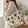 Christmas Trees and Woodland Deer for Cozy Holiday Celebrations and Festive Winter Style Quilted Tote Bag - 3