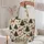 Christmas Trees and Woodland Deer for Cozy Holiday Celebrations and Festive Winter Style Quilted Tote Bag - 5