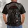 Hooded Skeleton Graveyard at Midnight for Halloween Nights and Spooky Season Fans All-over Print Unisex T-shirt - 4