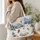 Alpine Ski Slope Gondola Scene for Winter Getaways and Mountain Resort Lovers Quilted Tote Bag - 3
