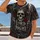 Gothic Skull Roses and Moonlit Castle for Dark Fantasy Nights and Alternative Style All-over Print Unisex T-shirt - 2