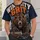 Fierce Football Bear And City Skyline For Halloween And Game Day Casual Wear All-over Print Unisex T-shirt - 6