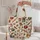 Gingerbread Cocoa Baking Motifs for Cozy Christmas Kitchen Cheer for Holiday Bakers Quilted Tote Bag - 5