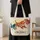 Colorful Dachshund Sweater Dogs for Dog Lovers and Cozy Everyday Style Quilted Tote Bag - 4