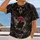 Gothic Skull Mask and Moonlit Horseman for Dark Fantasy Nights and Themed Events All-over Print Unisex T-shirt - 2