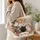 Colorful Cat Family and Garden Blooms for Cat Lovers and Cozy Everyday Style Quilted Tote Bag - 3