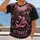 Pink Ribbon Jack-O'-Lantern and Gothic Cemetery for Halloween Night Enthusiasts All-over Print Unisex T-shirt - 2