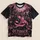 Pink Ribbon Jack-O'-Lantern and Gothic Cemetery for Halloween Night Enthusiasts All-over Print Unisex T-shirt - 5
