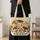 Whimsical Sheep Family Floral Farm Gift for Lamb Lovers and Country Cottage Style Quilted Tote Bag - 4