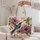 Purple Hibiscus Hummingbirds for Garden Lovers and Nature-Inspired Gifting Quilted Tote Bag - 5