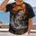 Largemouth Bass Under an Orange Moon for Night Fishing and Halloween Outdoor Style All-over Print Unisex T-shirt - 2