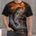 Largemouth Bass Under an Orange Moon for Night Fishing and Halloween Outdoor Style All-over Print Unisex T-shirt - 1
