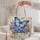 Blue Butterfly And Hydrangea Blooms For Garden Lovers And Spring Gift Giving Quilted Tote Bag - 5