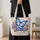 Blue Butterfly And Hydrangea Blooms For Garden Lovers And Spring Gift Giving Quilted Tote Bag - 4