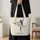 Moonlit Ballerina Beneath Crescent Moon for Dance Recitals and Ballet Lover Gifts Quilted Tote Bag - 4