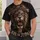 Roaring Lion Of Judah With Thorn Crown And Cross For Christian Faith Gifts For Men All-over Print Unisex T-shirt - 6