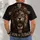 Roaring Lion Of Judah With Thorn Crown And Cross For Christian Faith Gifts For Men All-over Print Unisex T-shirt - 4